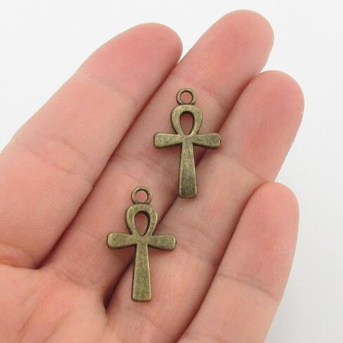 10pcs Antiqued Bronze Egyptian Charms – Ankh, Eye of Ra, Cleopatra, Isis, Anubis – Jewelry Making and Craft Supplies in Saudi Arabia