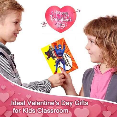 28 حزمة من النينجا الرجالي لتسلق الجدران في عيد الحب مع مجموعة بطاقات هدايا للأولاد، ألعاب تخفيف التوتر لصالح حفلات الأطفال، جوائز تبادل الفصول الدراسية، بطاقات تهنئة بعيد الحب in Kuwait