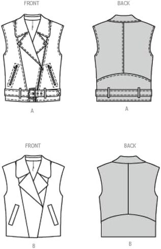 Burda Style X05714BURDA حزمة نمط خياطة سترات Misses، رمز التصميم B5714، المقاسات 10-20 (36-46) in Kuwait