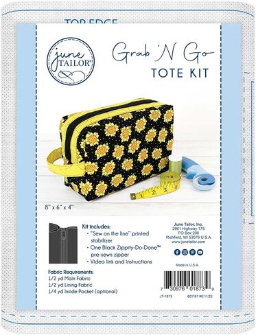 June Tailor Grab 'n Go Tote Zippity Do Done Black Pattern in Saudi Arabia