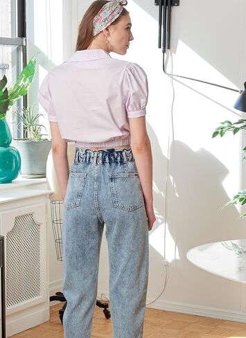 McCall's Misses' Top Sewing Pattern Kit, Code M8198, Sizes 6-8-10-12-14, Multicolor in Saudi Arabia