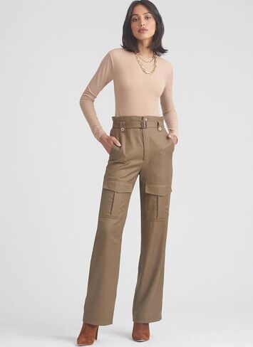 Simplicity Misses' Belt and Cargo Pants Sewing Pattern Packet, Sizes 18-20-22-24-26, Multicolor in Saudi Arabia