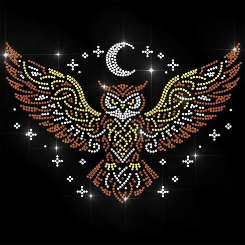 ANATTASOUL Animal Rhinestone Iron on Transfer Tiger Bling Diamond Hotfix Patches for Clothes, 11.6"x8.2" Large Iron On Sequin Applique for Jacket Caps Bag T-Shirts Shoes DIY Decor in Saudi Arabia