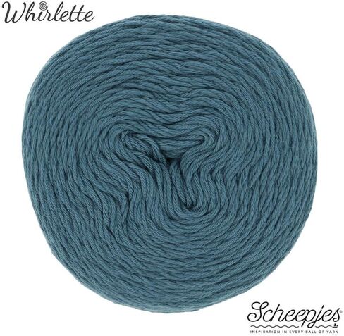 Scheepjes Whirlette Cotton-Acrylic Gradient Yarn 100 g Cake Shade 869 Luscious Blue in Saudi Arabia