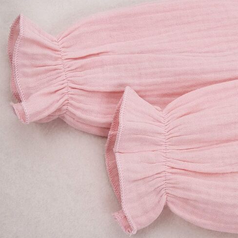 فستان IZYJOY للفتيات الصغيرات من القطن والكتان بأكمام طويلة ورقبة دائرية وأزرار سفلية وحزام قابل للتعديل فستان كاجوال للخريف الأبيض in Kuwait