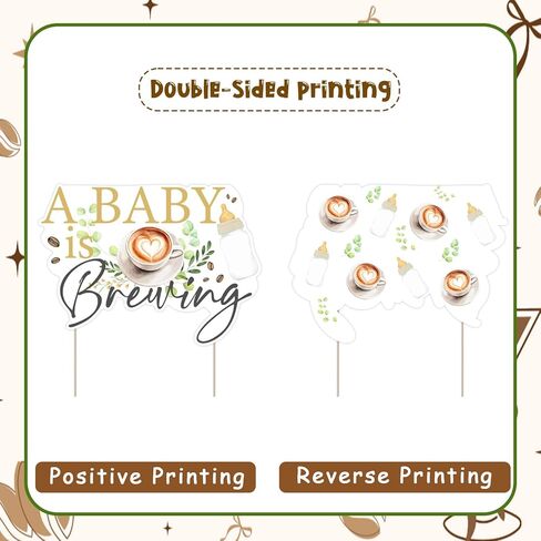 Cheereveal A Baby is Brewing كعكة توبر، القهوة موضوع كعكة توبر لاستحمام الطفل الجنس تكشف عن ديكور الحفلات، يختار كعكة لحفلة عيد ميلاد in Kuwait