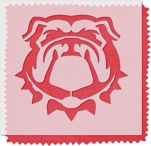 Stencil Stop Georgia Bulldogs Dog Logo Stencil - 9 x 8.43 Inches - Reusable Bulldog Stencils for Painting on Wood, Walls, Fabric & Rocks - Durable 14 Mil Mylar Plastic - Officially Licensed in Saudi Arabia