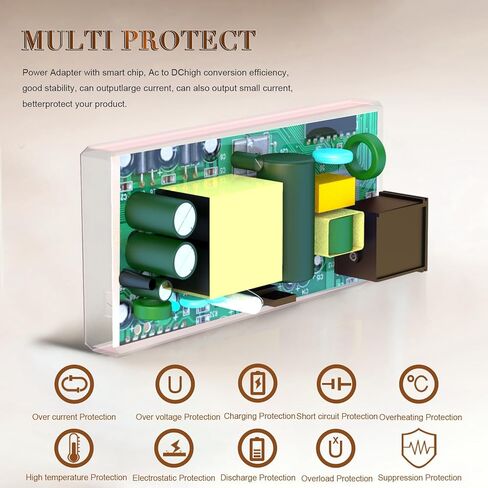 FROMCQC42V 2A محول الطاقة مع كابل تحويل 4 في 1، شاحن عالمي 48 واط in Kuwait