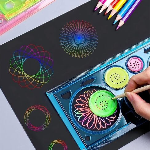 3Pcs Geometric Drawings Templates, Multi-Function Rulers Drafting Tools for Office, Designing in Saudi Arabia