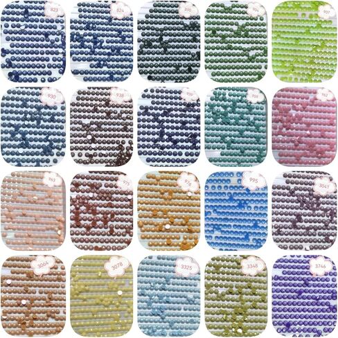 78000PCS Fairy Beads for Diamond Painting, Diamond Painting Accessories, 78 Colors Round Drills for Crafts, Bead Art or Nails Art, 2.8MM in Saudi Arabia