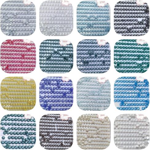 78000PCS Fairy Beads for Diamond Painting, Diamond Painting Accessories, 78 Colors Round Drills for Crafts, Bead Art or Nails Art, 2.8MM in Saudi Arabia