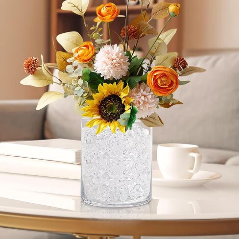 مكعبات ثلج وهمية، 210 قطعة صخور شفافة للمزهريات، 17 * 22 ملم ألماس بلاستيكي، مكعبات ثلج بلاستيكية حشو مزهرية للقطع المركزية in Kuwait