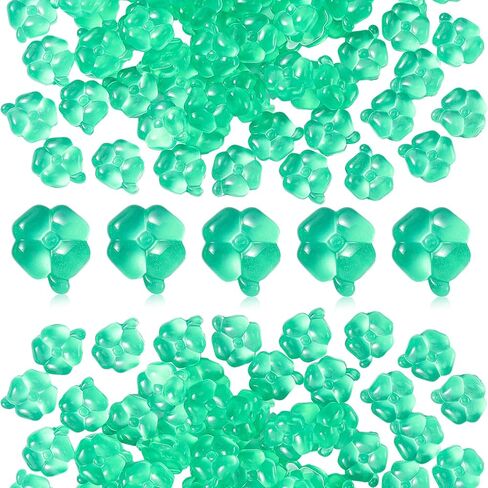 100 Pcs Acrylic Four Leaf Clover Ornaments Mini Green Clover St. Patrick's Day Resin Shamrock Tiny Lucky Clover for Crafts St. Patrick's Day Home Desktop Vase Filler Decorations in Saudi Arabia