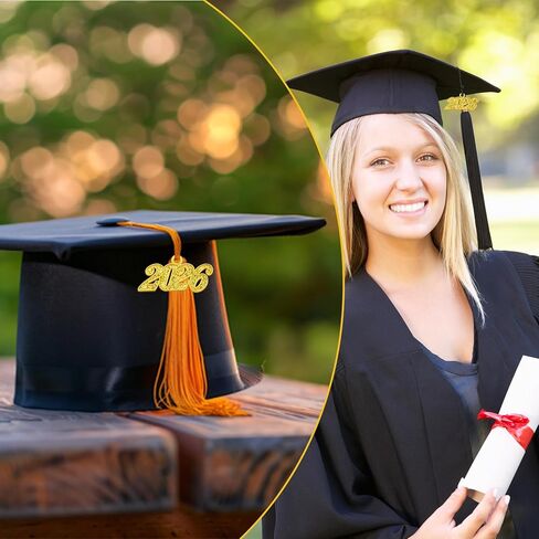2026 Tassel Charm Gold 2026 Charms for Tassel Graduation 2026 Graduation Decorations 2026 Graduation Tassels Charm Grad Cap Hat Tassels Decoration 2026 Signet Year Charms for Graduations in Saudi Arabia