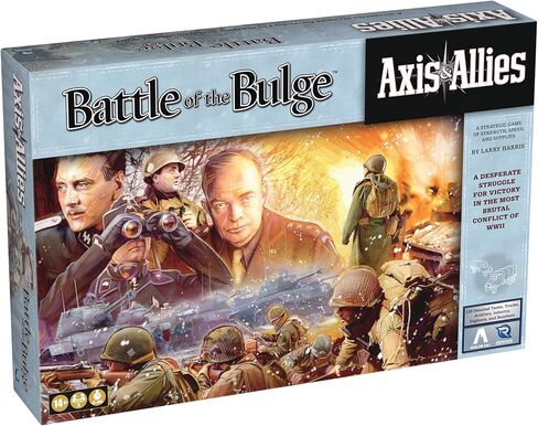 Renegade Games: Axis & Allies - Battle of The Bulge - لعبة لوحة إستراتيجية للحرب العالمية الثانية، ألمانيا أو الولايات المتحدة الأمريكية والمملكة المتحدة، لعبة حرب مصغرة، للأعمار من 14 عامًا فما فوق، لاعبان، 4 ساعات in Saudi Arabia