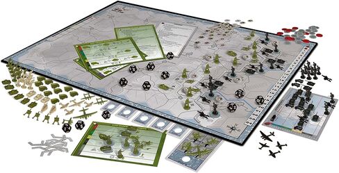Renegade Games: Axis & Allies - Battle of The Bulge - لعبة لوحة إستراتيجية للحرب العالمية الثانية، ألمانيا أو الولايات المتحدة الأمريكية والمملكة المتحدة، لعبة حرب مصغرة، للأعمار من 14 عامًا فما فوق، لاعبان، 4 ساعات in Saudi Arabia
