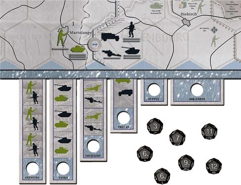 Renegade Games: Axis & Allies - Battle of The Bulge - لعبة لوحة إستراتيجية للحرب العالمية الثانية، ألمانيا أو الولايات المتحدة الأمريكية والمملكة المتحدة، لعبة حرب مصغرة، للأعمار من 14 عامًا فما فوق، لاعبان، 4 ساعات in Saudi Arabia