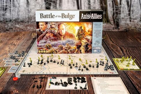 Renegade Games: Axis & Allies - Battle of The Bulge - لعبة لوحة إستراتيجية للحرب العالمية الثانية، ألمانيا أو الولايات المتحدة الأمريكية والمملكة المتحدة، لعبة حرب مصغرة، للأعمار من 14 عامًا فما فوق، لاعبان، 4 ساعات in Saudi Arabia