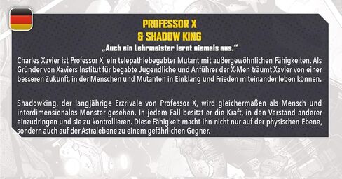 Marvel: Crisis Protocol Professor X & Shadow King CHARACTER PACK - متلاعبون غامضون بقدرات فريدة! لعبة الأبطال الخارقين على الطاولة، للأعمار من 14 عامًا فما فوق، لاعبان، 90 دقيقة من وقت اللعب، مصنوعة بواسطة Atomic Mass Games in Saudi Arabia