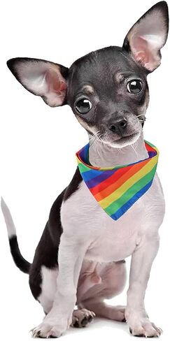 Tinsow متعددة الأغراض عصابات المرايل قوس قزح الكلب منديل LGBT + يوم الفخر طوق بكلاب القط الحيوانات الأليفة طوق in Kuwait