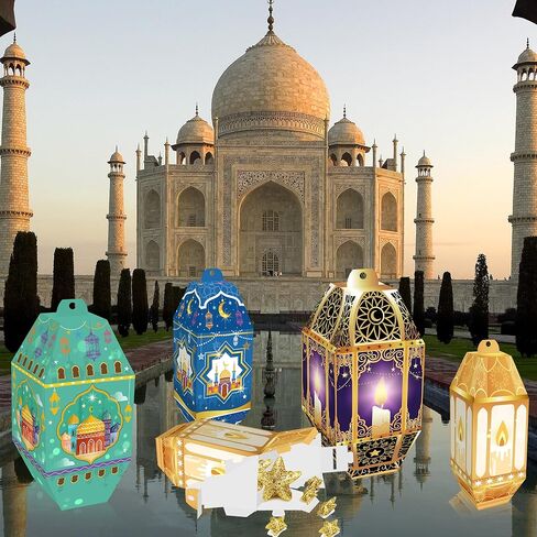24 Pcs Four styles Moon Festival Party Favors Candy Gift Boxes,Ramadan Inspired Designs, Perfect for Holiday Gifts, Parties, and Religious Celebration Supplies in Saudi Arabia