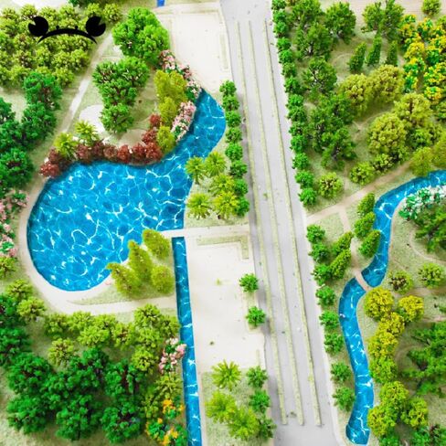 DOITOOL Simulated Water-Print Stickers 6 Pcs 11.6X8.3 Inches Self-Adhesive Fake Water Sheets for DIY Miniature Landscape Model Rivers Diorama Aquarium Decoration in Saudi Arabia