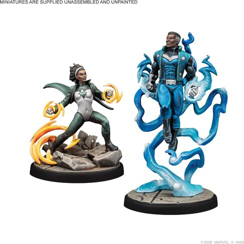 Asmodee Marvel: Crisis Protocol Blue Marvel & Spectrum Character Pack - Features The Mighty Avengers Affiliation & Leadership Ability, Tabletop Superhero Game, Ages 14+, 2 Players, 90 Minute Playtime in Saudi Arabia