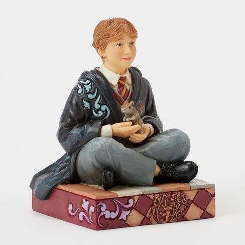 Enesco Harry Potter by Jim Shore Ron Weasley Holding Scabbers The Rat Figurine, 4.13 Inch, Multicolor in Saudi Arabia