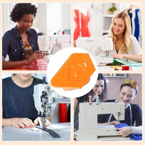 1Pc Sewing Machine Magnetic Guide, Multifunctional Folding Guide with Scale, Universal Sewing Accessories, and Most Household and Household Machine Supplies(Orange) in Saudi Arabia