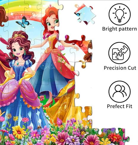 Puzzles for Kids Ages 8-10 6-8 - Castle and Princess Floor Puzzle- 200 Piece Jigsaw Puzzles for Kids Ages 10-12 Year Old and Adults.Colorful Children Puzzles for Girls and Boys Educational Toys in Saudi Arabia