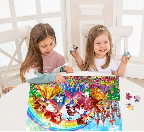 Puzzles for Kids Ages 8-10 6-8 - Castle and Princess Floor Puzzle- 200 Piece Jigsaw Puzzles for Kids Ages 10-12 Year Old and Adults.Colorful Children Puzzles for Girls and Boys Educational Toys in Saudi Arabia