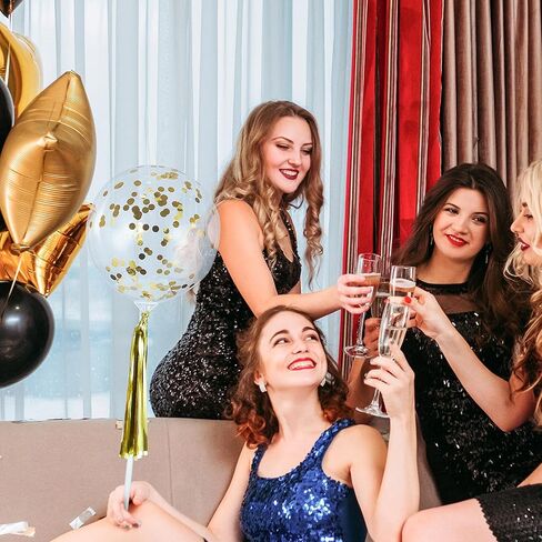 Charniol 25 Pieces Balloon Sticks with Cups, 16 Inch Long Clear Balloon Holder Transparent Balloons Sticks for Birthday Party Wedding Anniversary Indoor Outdoor in Saudi Arabia