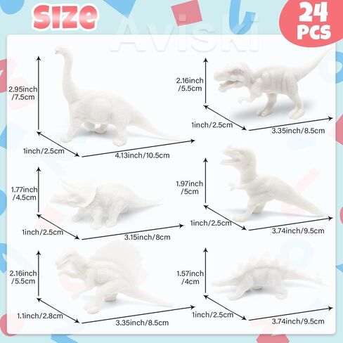 Aviski 24 Pack Valentines Day Cards for Kids with Dinosaur Painting Kit for Kids, Greeting Cards for School Classroom Exchange Gifts, Arts and Crafts Party Favor Supplies in Saudi Arabia