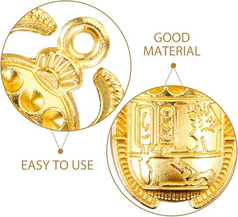 VILLCASE 30pcs Egyptian Beetle Charms, Vintage Egypt Scarab Pendant, Metal Scarab Charms Ornament Jewelry Making Accessories for DIY Crafts Necklace Bracelet in Saudi Arabia