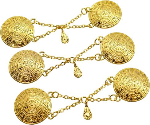 Set of 12 Charro Ornate Metal Button, Charro Chains, Vaquera Buttons, Quinceañera Accessory, Mariachi Suit Sewing Button, Suit Blazer Button (Gold) in Saudi Arabia