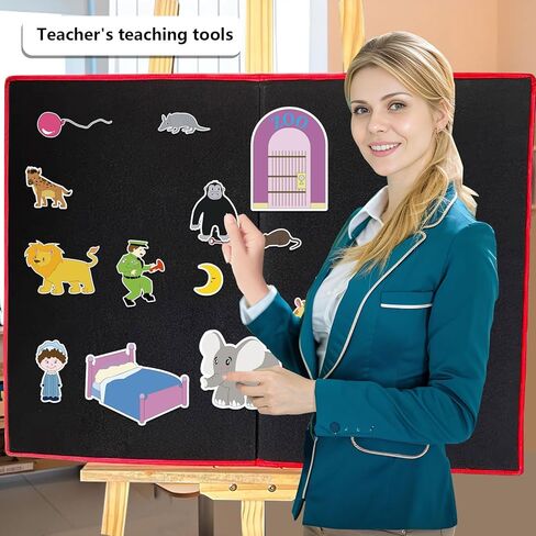 قطع لوحة القصة من Thryvomniq لباد قصة الغوريلا قبل النوم لمرحلة ما قبل المدرسة ورياض الأطفال ورواية القصص والأنشطة التعليمية ألعاب اللباد ألعاب تفاعلية in Kuwait