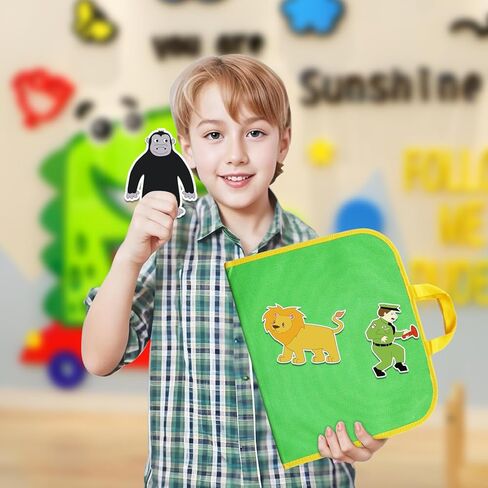 قطع لوحة القصة من Thryvomniq لباد قصة الغوريلا قبل النوم لمرحلة ما قبل المدرسة ورياض الأطفال ورواية القصص والأنشطة التعليمية ألعاب اللباد ألعاب تفاعلية in Kuwait