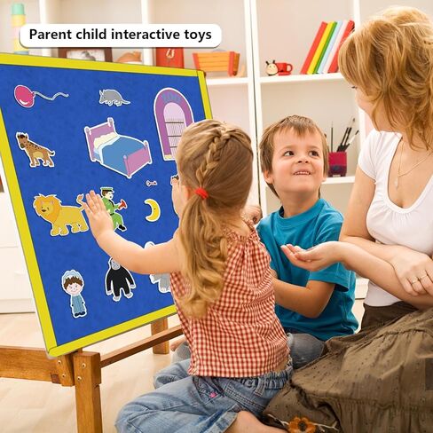 قطع لوحة القصة من Thryvomniq لباد قصة الغوريلا قبل النوم لمرحلة ما قبل المدرسة ورياض الأطفال ورواية القصص والأنشطة التعليمية ألعاب اللباد ألعاب تفاعلية in Kuwait