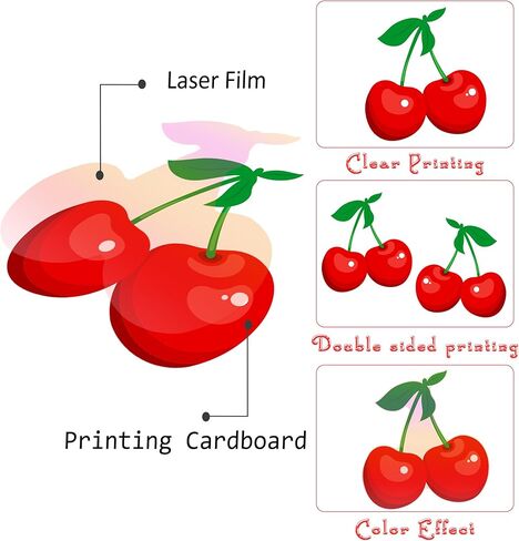 Cherry Garland Banners 8PCS Cherry Birthday Party Decorations Cherries Paper Hanging Garlands Double Sided Cherry Theme Party Ceiling Decor for Summer Fruit Birthday Bridal Shower Party Supplies in Saudi Arabia