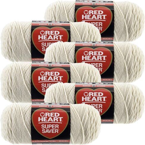 Red Heart Aran Super Saver Yarn 6/Pk 6 Pack in Saudi Arabia