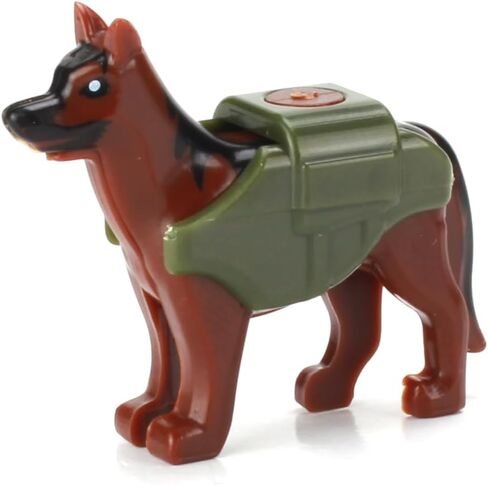 Battle Brick Collectible Custom Police K9 Service Dog Collectible | Compatible with Lego Bricks | Great Gift for Ages 10+ in Saudi Arabia