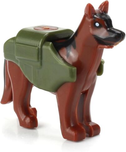 Battle Brick Collectible Custom Police K9 Service Dog Collectible | Compatible with Lego Bricks | Great Gift for Ages 10+ in Saudi Arabia