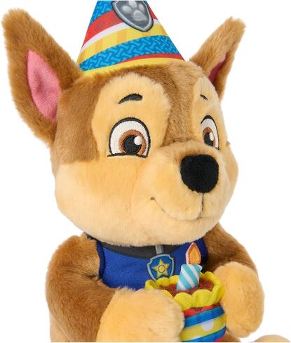 Paw Patrol GUND Birthday Chase Plush, Official Chase Plush Toy, Birthday Stuffed Animal, Sensory Toy for Ages 1 and Up, 9.5" in Saudi Arabia