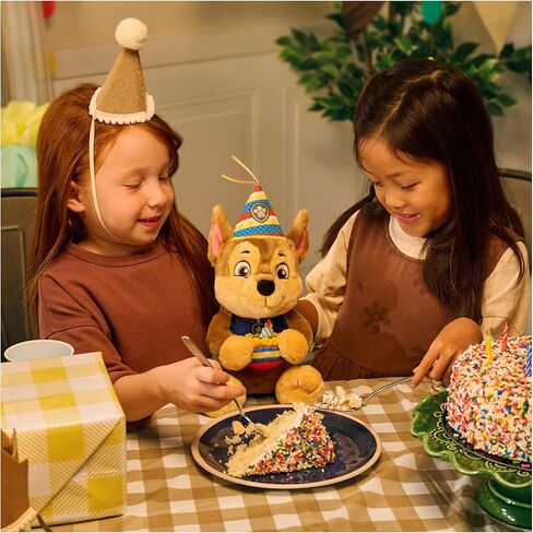 Paw Patrol GUND Birthday Chase Plush, Official Chase Plush Toy, Birthday Stuffed Animal, Sensory Toy for Ages 1 and Up, 9.5" in Saudi Arabia