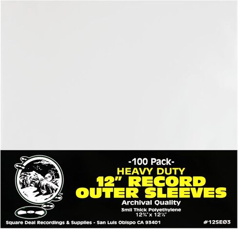 The Authentic Original 12 LP Record Outer Sleeve - 40 Years of Classic, Soft, Archival Quality 3mil Virgin Polyethylene from Same Factory. 100 Pack in Saudi Arabia
