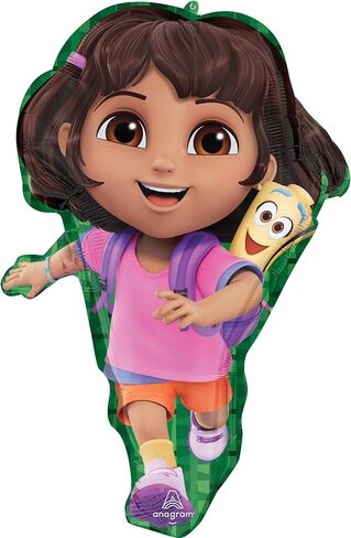 Anagram Dora's 2nd Birthday Party Supplies Foil Balloon Bouquet Decorations in Saudi Arabia