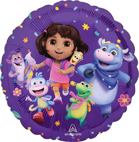 Anagram Dora's 2nd Birthday Party Supplies Foil Balloon Bouquet Decorations in Saudi Arabia