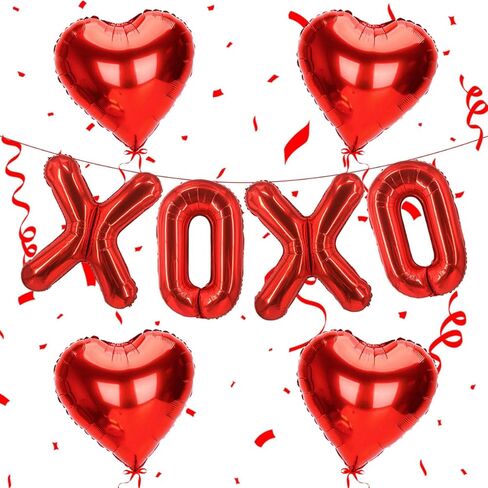 بالونات عيد الحب مقاس 40.64 سم، بالونات على شكل قلب مقاس 45.72 سم، بالونات على شكل قلب أحمر، لافتة بالونات عيد الحب لحفلات الزفاف وحفلات الزفاف وحفلات عيد الحب in Kuwait
