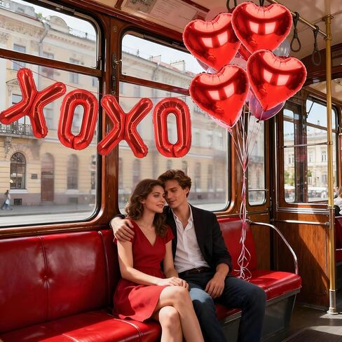 بالونات عيد الحب مقاس 40.64 سم، بالونات على شكل قلب مقاس 45.72 سم، بالونات على شكل قلب أحمر، لافتة بالونات عيد الحب لحفلات الزفاف وحفلات الزفاف وحفلات عيد الحب in Kuwait