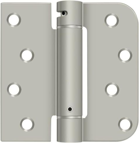 Deltana DSH4SR5-RH 4" x 4" Ball Bearing 5/8" Radius Corner, Square Corner Spring Hinge - Single Hinge - Black in Saudi Arabia